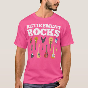Camiseta Guitarrista Divertido de Rock Jubilado Humor