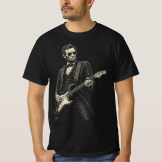 Camiseta Guitarrista genial Lincoln Grabado vintage