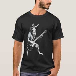 Camiseta Guitarrista Guitarra - Guitarrista Burro Papá Mamá