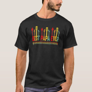 Camiseta Guitarrista Padre Mejor Papá de Todos los Tiempos