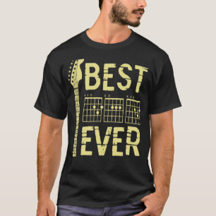 Camiseta Guitarrista Padre Mejor Papá del Mundo D A D Acord
