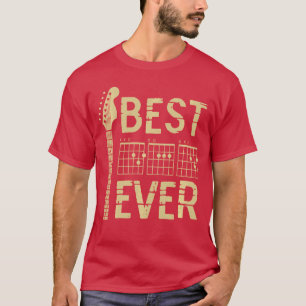 Camiseta Guitarrista Padre Mejor Papá del Mundo D A D Acord
