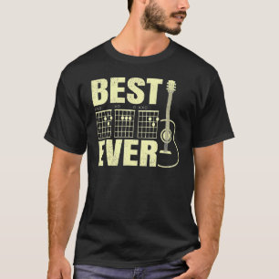 Camiseta Guitarrista Padre Mejor Papá del Mundo Papá Acorde