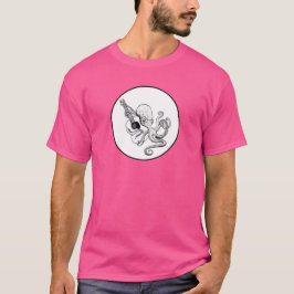Camiseta Guitarrista Pulpo Elegante