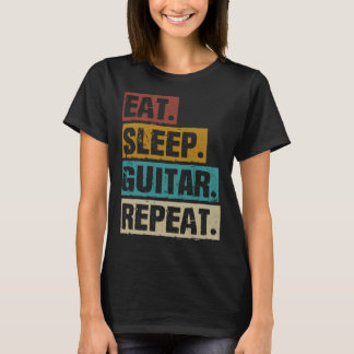 Camiseta Guitarrista retro vintage de la guitarra del sueño