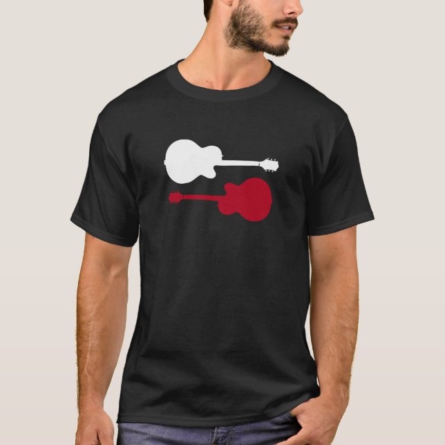 Camiseta guitarristas de rock de música (Anverso)