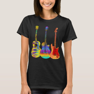 Camiseta Guitarristas guitarras acústicas eléctricas