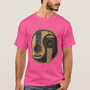 Camiseta Guitars Acústicos Viejos Y Desgastados Yin Yang T 