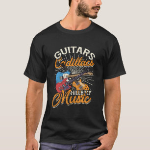 Camiseta Guitars Cadillacs Hillbilly Music Country Cancione