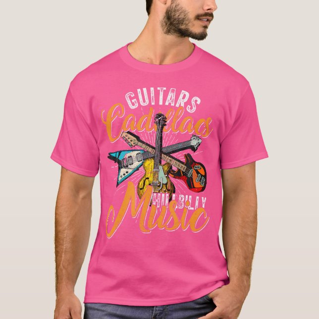 Camiseta Guitars Cadillacs Hillbilly Music - Country Songs  (Anverso)