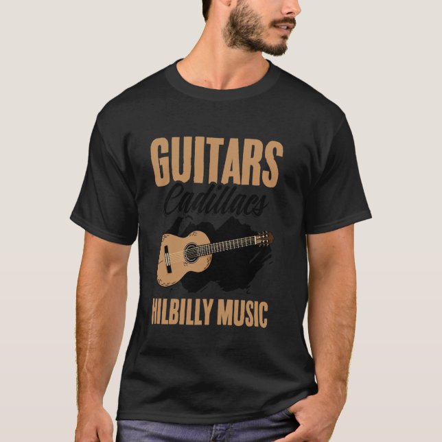Camiseta Guitars Cadillacs Hillbilly Music Western Country (Anverso)