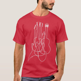 Camiseta Guitars de música clásica eléctrica acústica