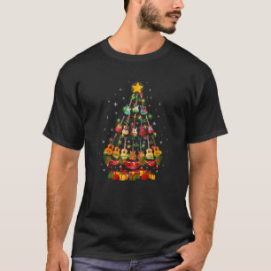 Camiseta Guitars divertidos ornamentos árbol de Navidad ilu