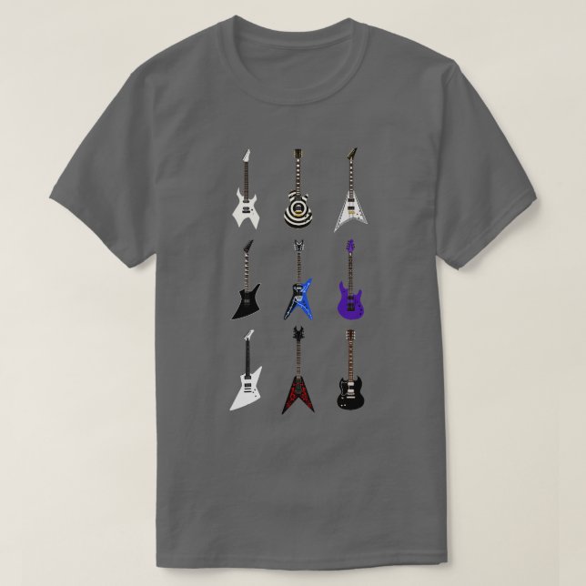 Camiseta Guitars From Hell Epic guitarras de Metalizado (Diseño del anverso)