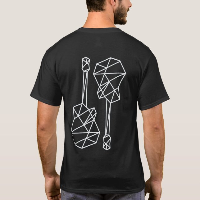 Camiseta Guitars geométricos modernos y Guay, música (Reverso)