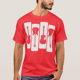 Camiseta Guitars Guitarist Acoustic Electric Guitar Music L