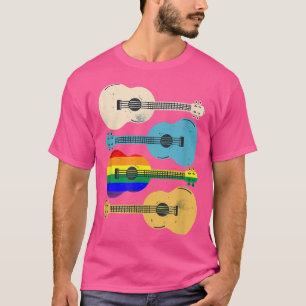 Camiseta Guitars retro del orgullo gay, amantes de la guita