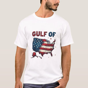 Camiseta Gulf of America USA Map Trump USA Gulf of Mexico