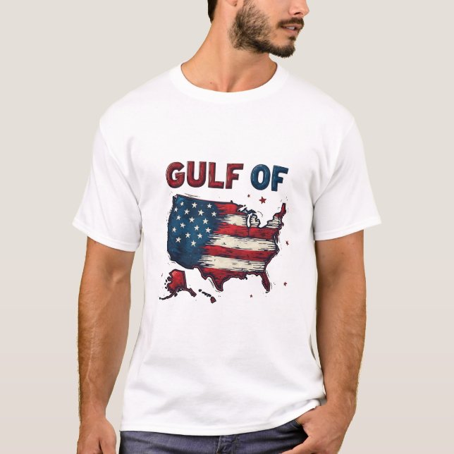 Camiseta Gulf of America USA Map Trump USA Gulf of Mexico (Anverso)