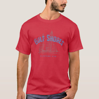 Camiseta Gulf Shores Alabama Diseño Náutico De Velero Overs