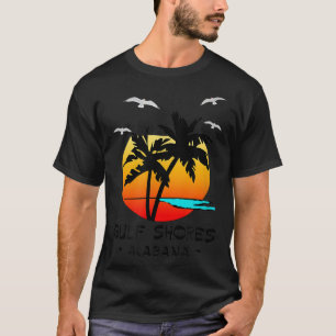 CAMISETA GULF SHORES ALABAMA PLAYA DE DESTINO TROPICAL 