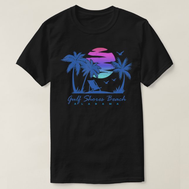 Camiseta GULF SHORES BEACH ALABAMA Spring Break Vacation Tr (Diseño del anverso)
