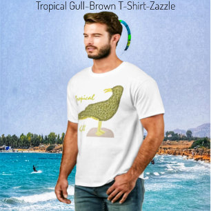 Camiseta Gull-Brown Tropical