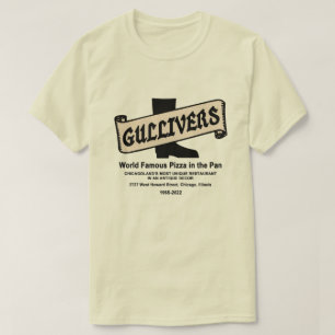 Camiseta Gullivers Pizza & Restaurant, Chicago