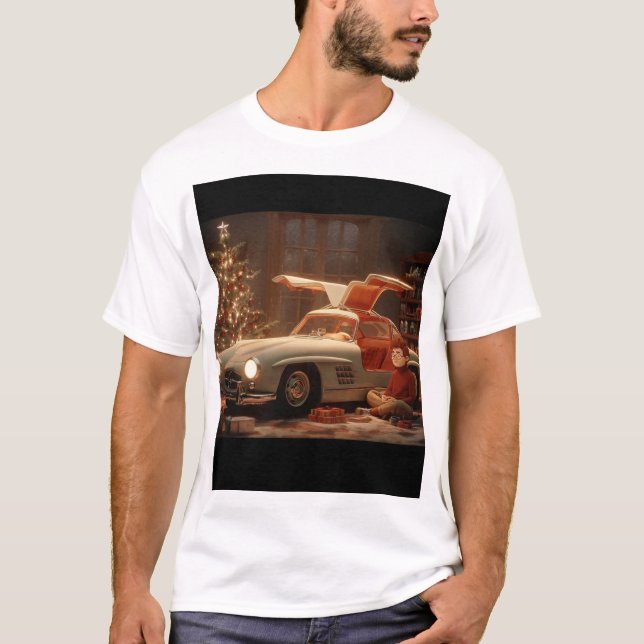Camiseta Gullwing Christmas – Classic Joy in a Cozy Room (Anverso)