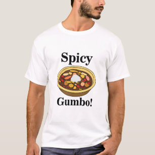 Camiseta Gumbo con picante de comida