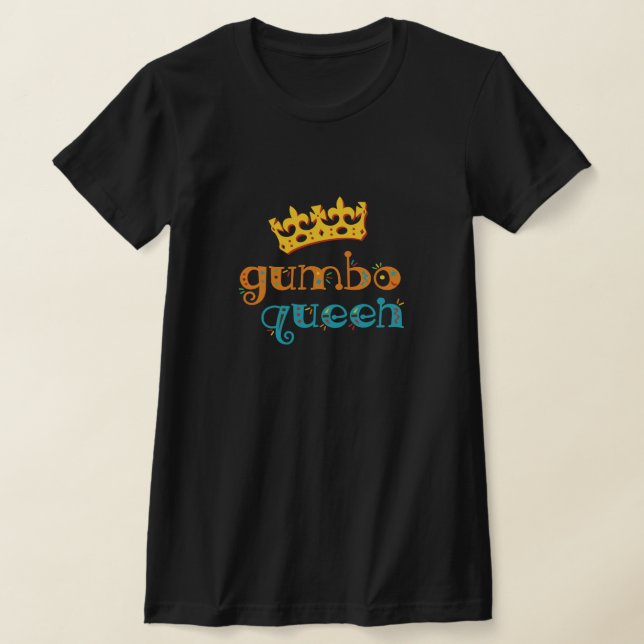 Camiseta Gumbo Queen Louisiana Cocina criolla (Distribución)