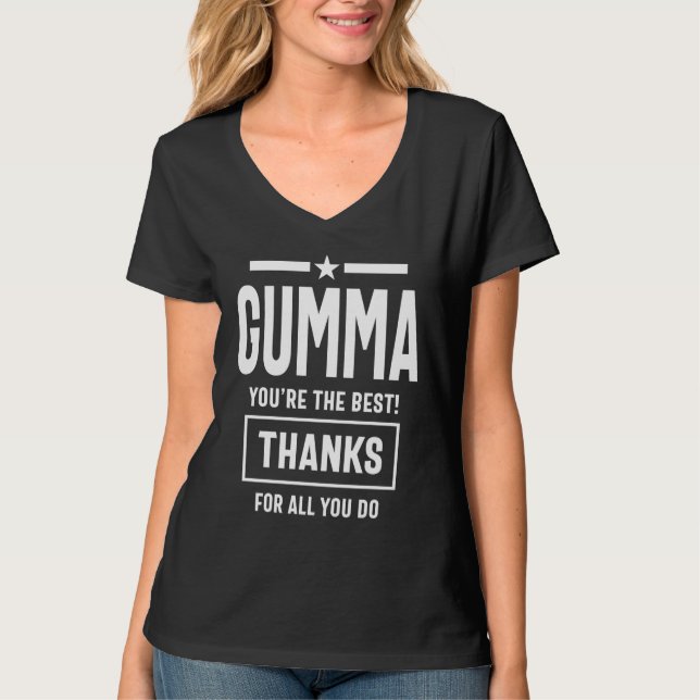 Camiseta ¡Gumma, eres el mejor! Regalo de la abuela madre (Anverso)