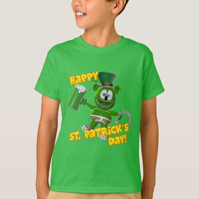 Camiseta Gummibär (El oso gummy) ¡Feliz Día de San Patricio (Anverso)