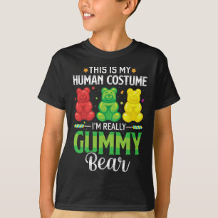 Camiseta Gummy Bear My Human Costume Funny Candy Halloween
