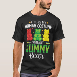 Camiseta Gummy Bear My Human Costume Funny Candy Halloween