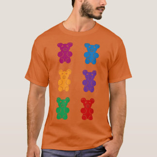Camiseta Gummy bear six pack abs, funny gummy bear abs