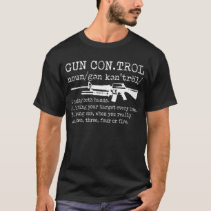 Camiseta Gun Control de armas Definición divertida