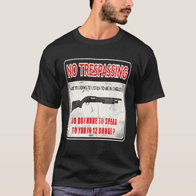 Camiseta Gun Control No Trespassing 2nd Amendment Freedom (Anverso)
