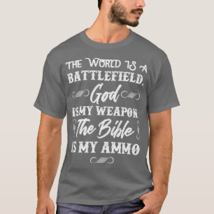 Camiseta Gun cristiano patriótico pro vida Jesús Gunner reg