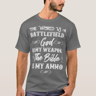 Camiseta Gun cristiano patriótico pro vida Jesús Gunner reg