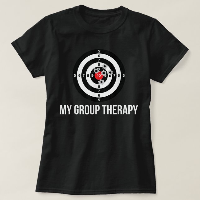 Camiseta Gun , Grupo Terapia Rango de Tiro (Diseño del anverso)