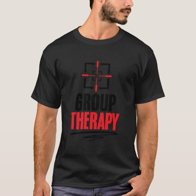 Camiseta Gun Range Group Therapy Target Shooting Gun Lover (Anverso)