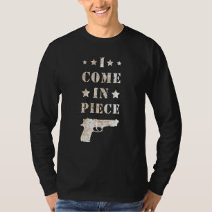 Camiseta Gun Sarcastic Pun Cita Que Vengo En Pieza Por Gun 