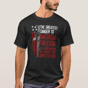 Camiseta Gun USA Bandera Estadounidense Libertad Gobierno M
