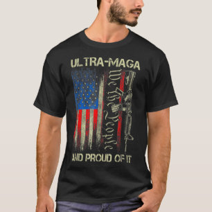 Camiseta Gun USA Bandera Patriotas Ultra MAGA Y Orgulloso D