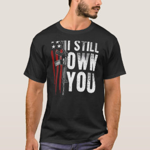 Camiseta Gun Usa Flag American Football I Still Duwn You (E