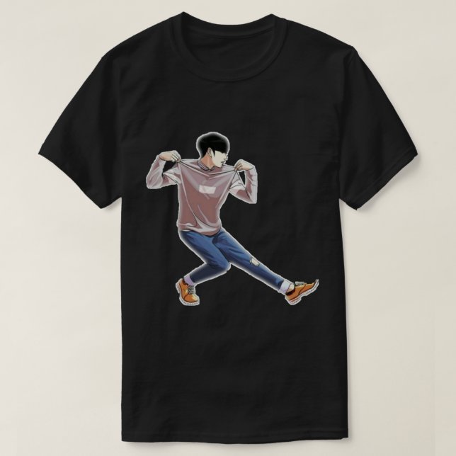 Camiseta Gun web de Lookism Gun (Diseño del anverso)