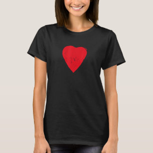 Camiseta Gunge Red Heart Doodle 1