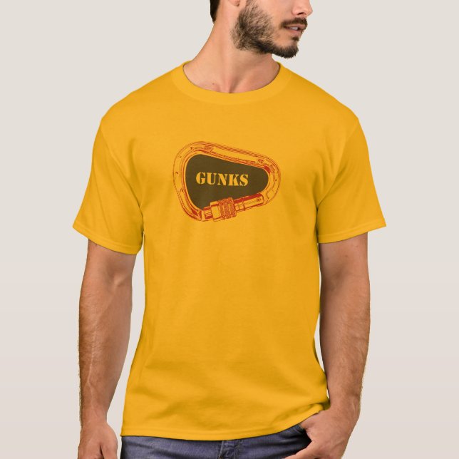 Camiseta Gunks que suben mosquetón (Anverso)