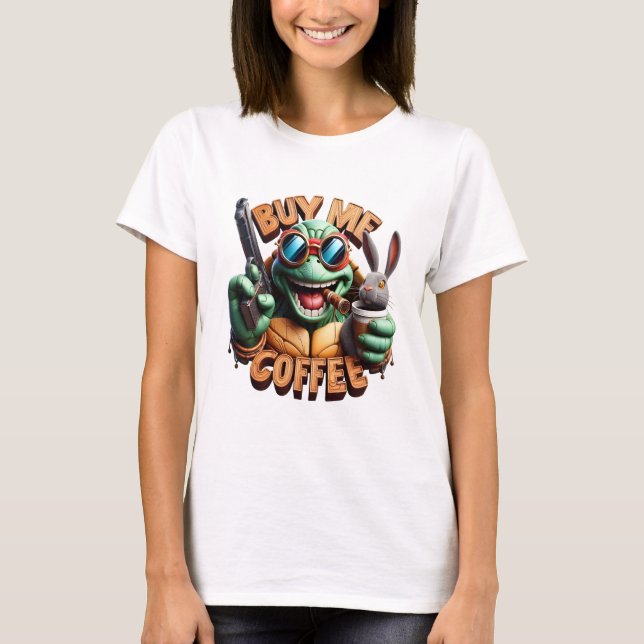 Camiseta Gunmans Morning Brew Me Compra Un Café (Anverso)
